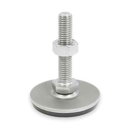 Otto Ganter Stainless Steel Levelling Feet Material AISI 316 L (A4), GN 44